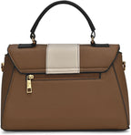 Lavie Nicky Colorblock Flap Satchel (Tan)