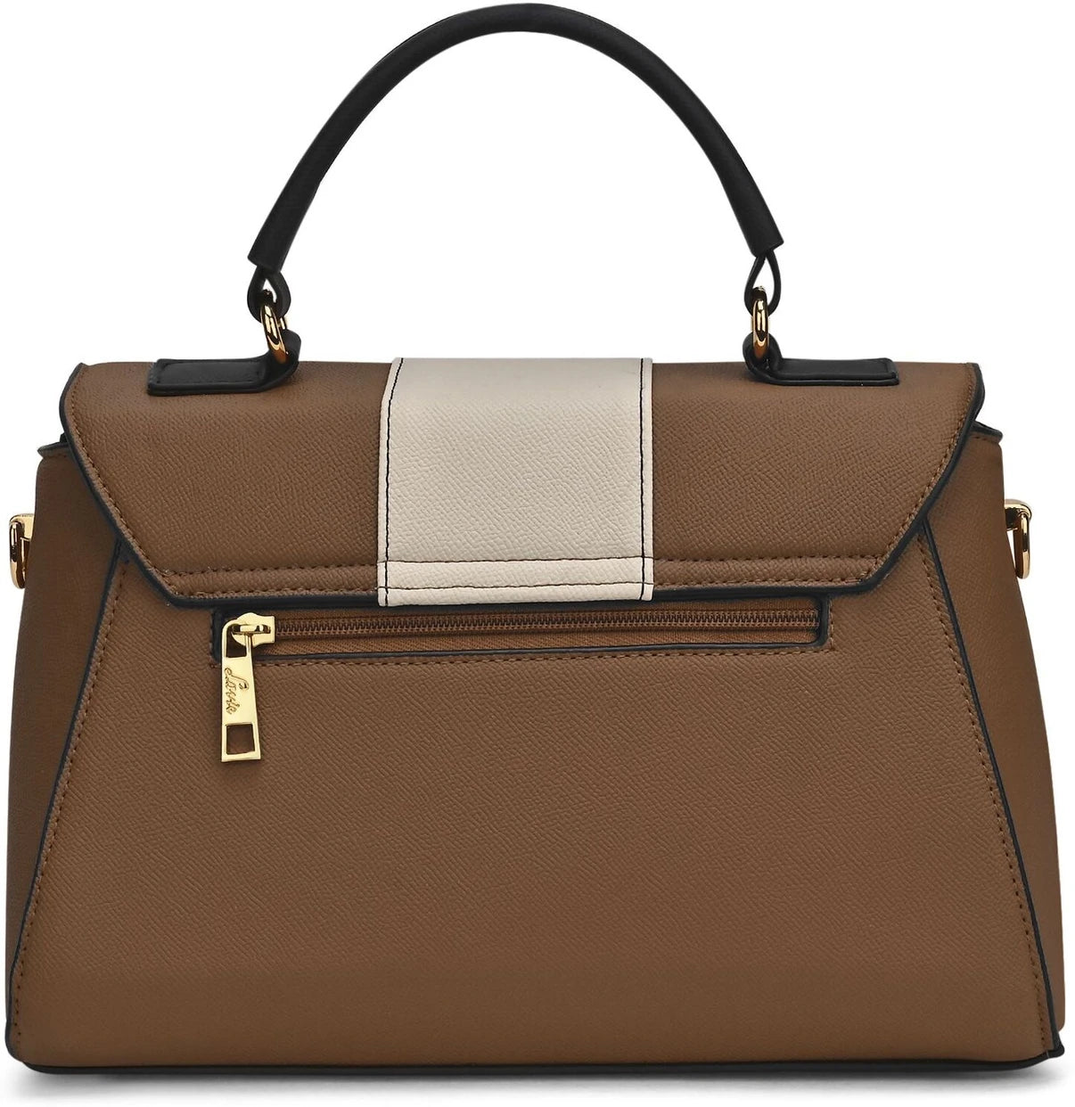 Lavie Nicky Colorblock Flap Satchel (Tan)