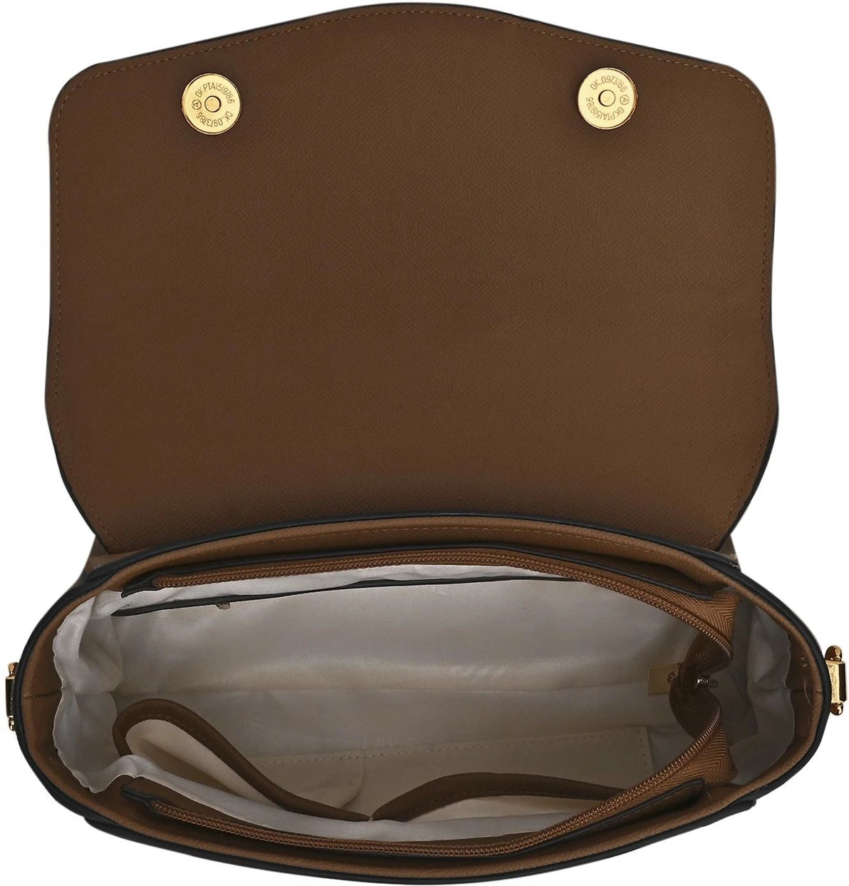 Lavie Nicky Colorblock Flap Satchel (Tan)