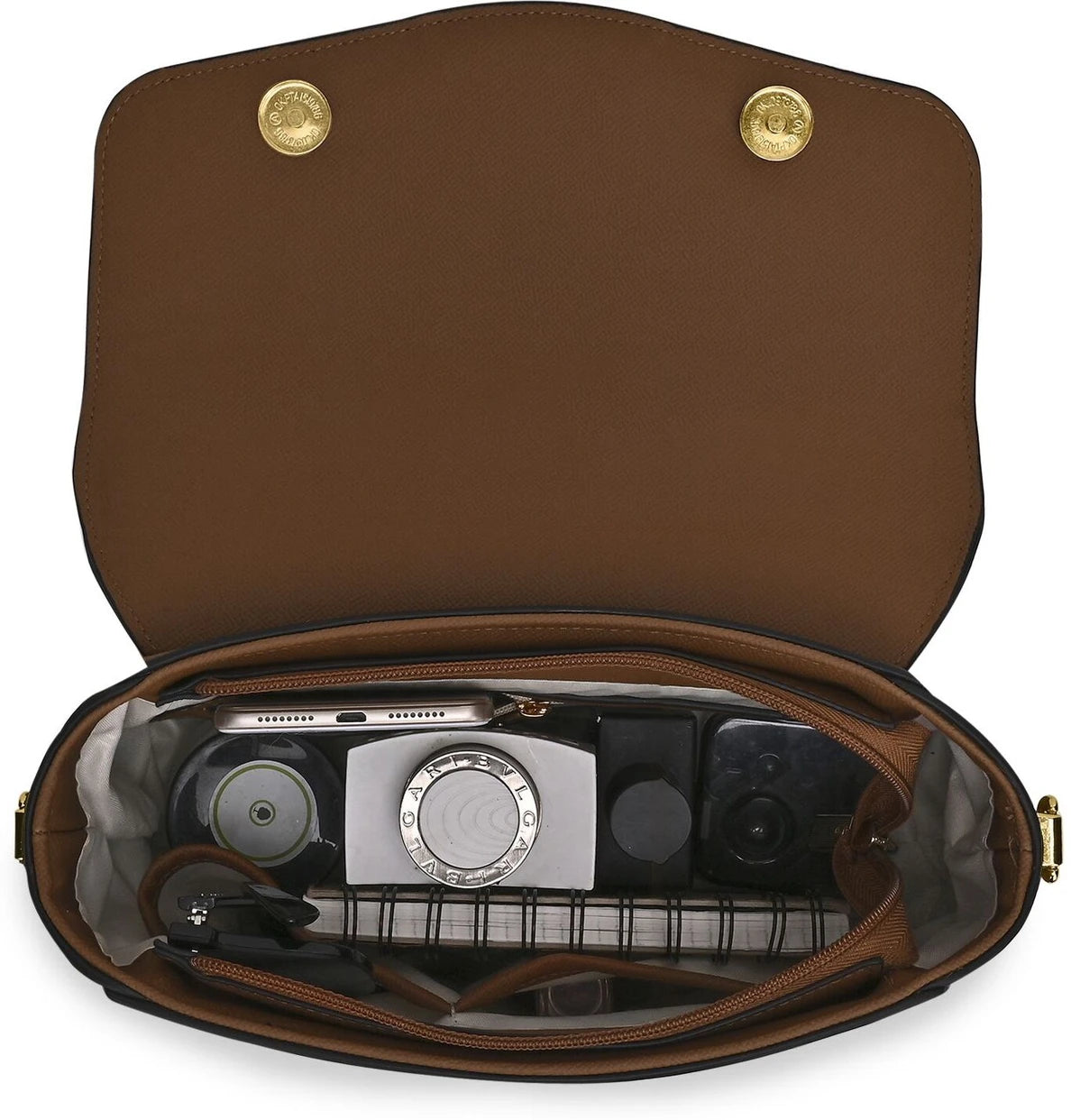 Lavie Nicky Colorblock Flap Satchel (Tan)