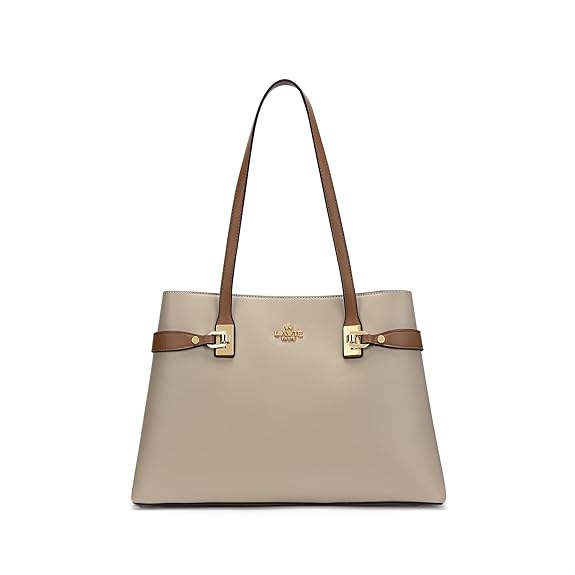 Lavie Paris Camelia 3c Lg Satchel (Beige)