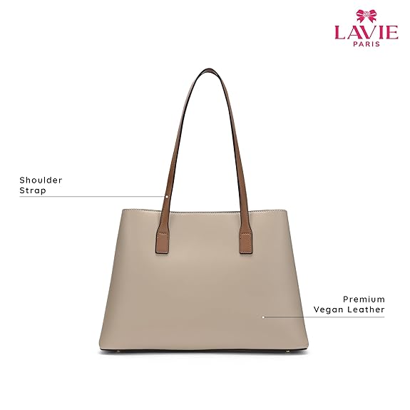 Lavie Paris Camelia 3c Lg Satchel (Beige)