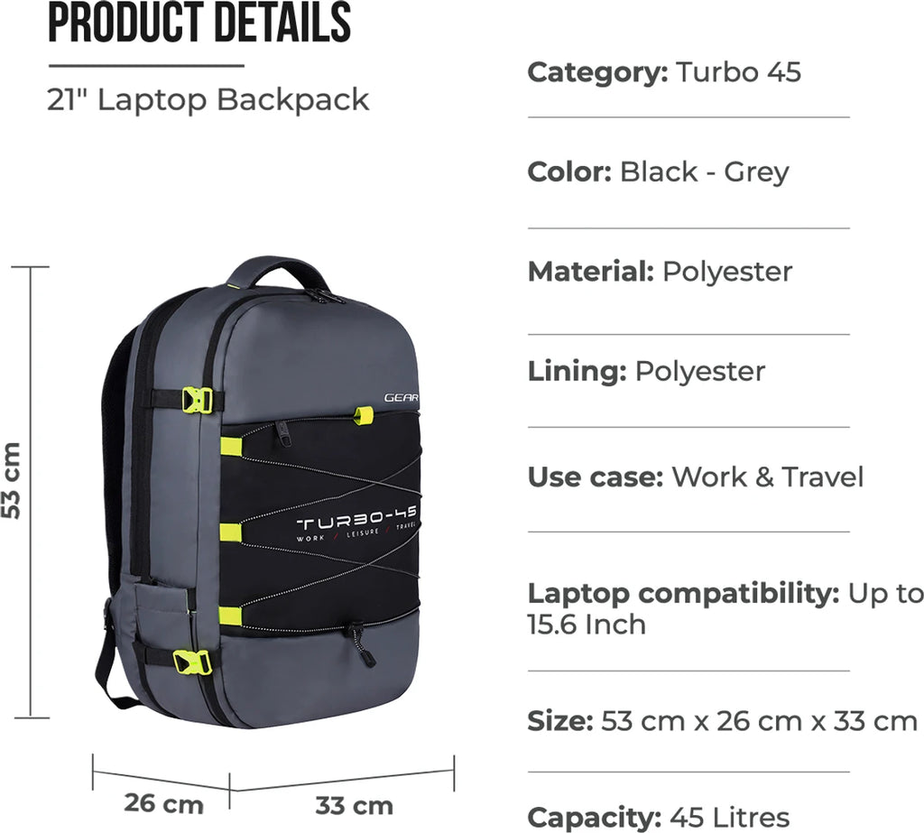 Gear Turbo (Black & Grey)