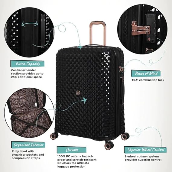 It Luggage Glitzy (Black)