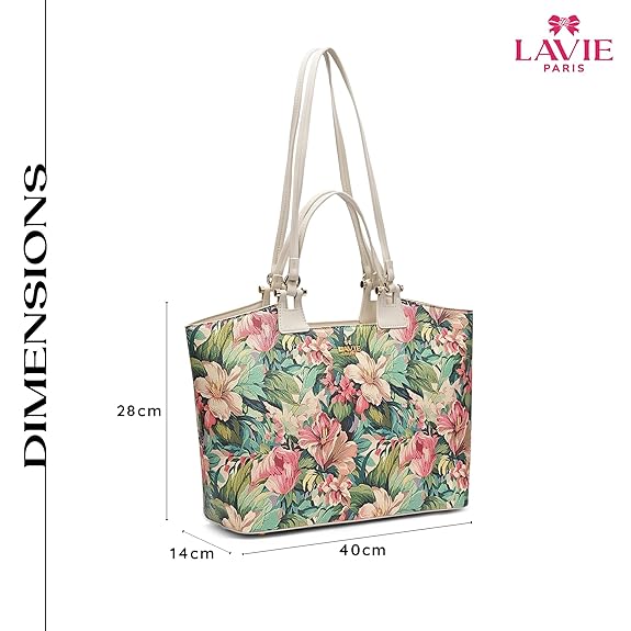 Lavie Paris Fleur Large Tote (Green)