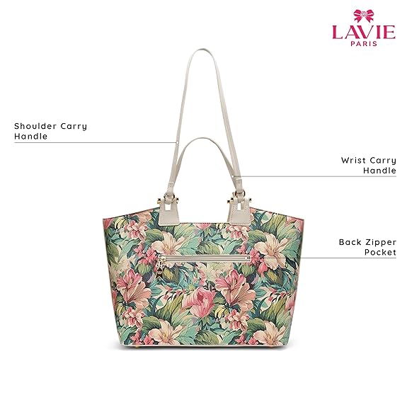 Lavie Paris Fleur Large Tote (Green)