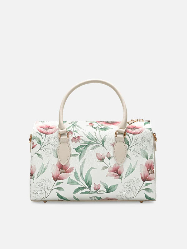 Lavie Paris Fleur Medium Satchel (White)