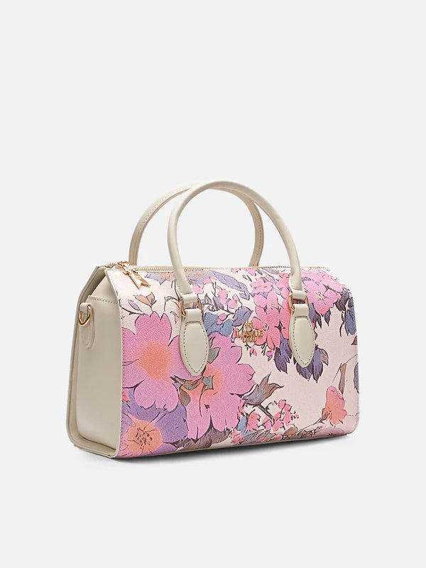 Lavie Paris Fleur Medium Satchel (Pink)