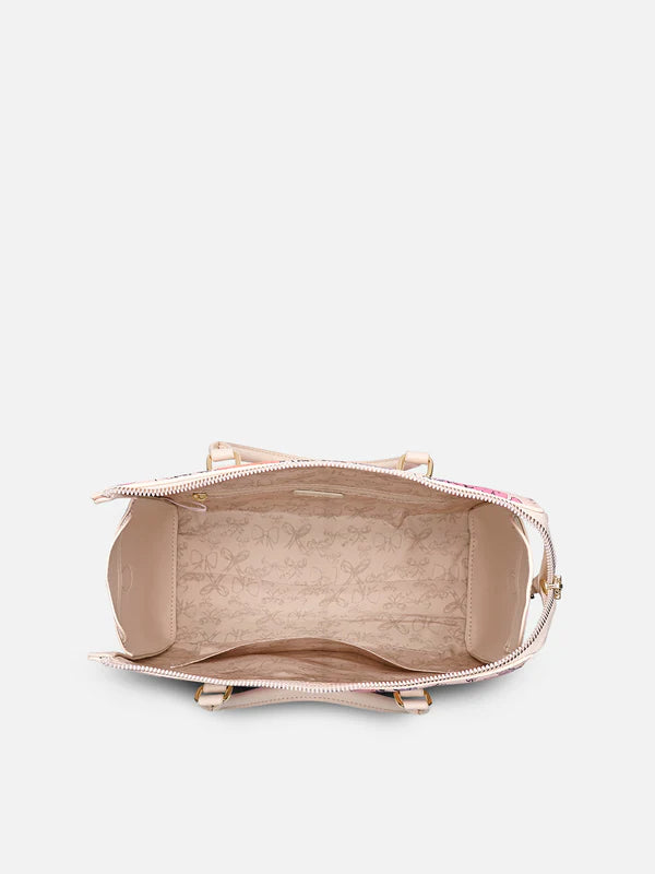 Lavie Paris Fleur Medium Satchel (Pink)