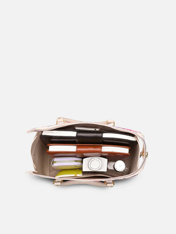 Lavie Paris Fleur Medium Satchel (Pink)