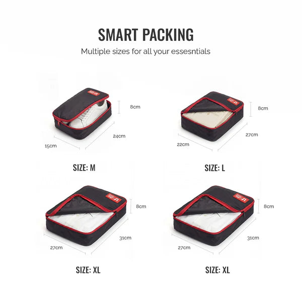 Urban Jungle Packing Cube (Black & Red)