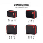 Urban Jungle Packing Cube (Black & Red)