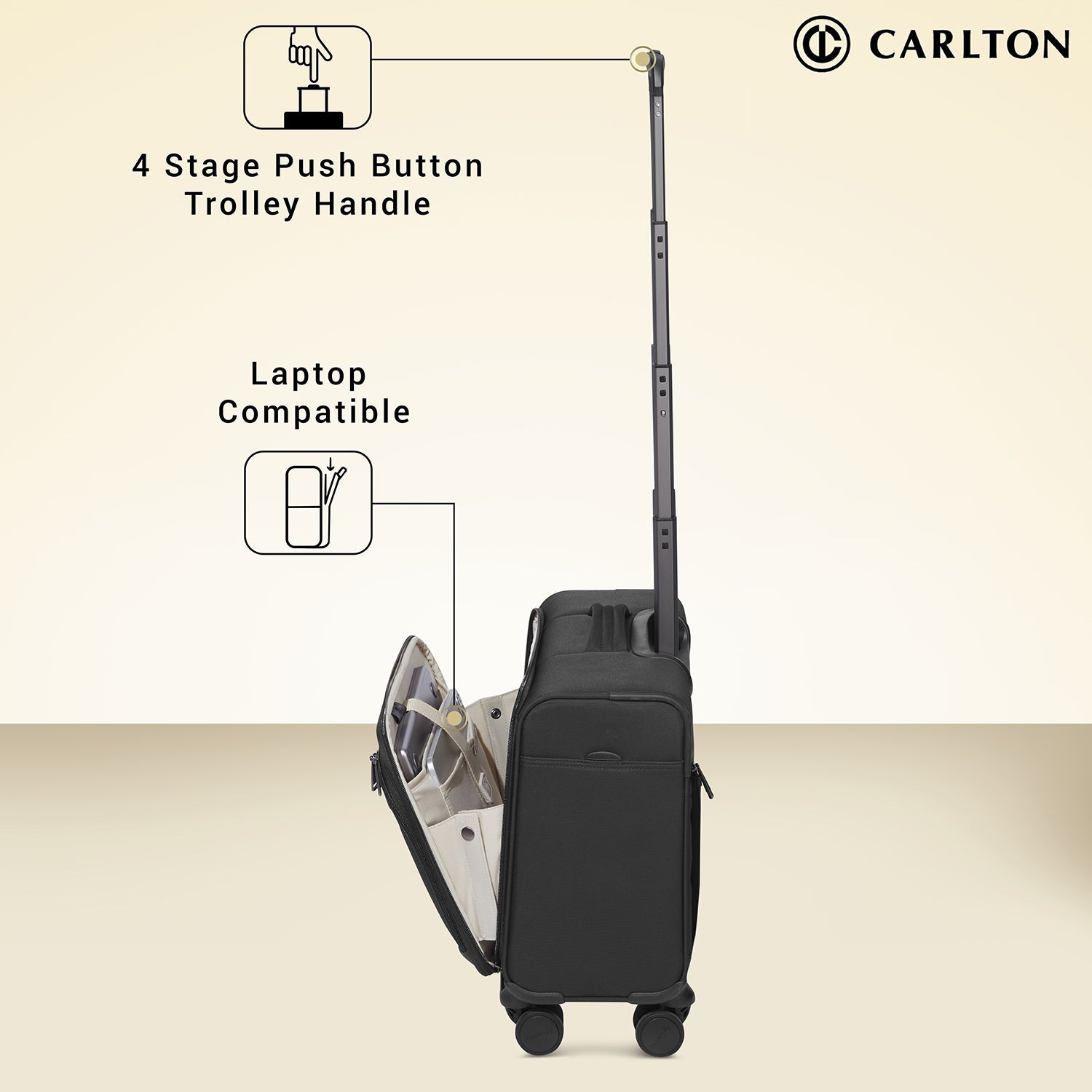 Carlton Souhwark Overnighter (Black)