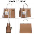 Lavie Paris Louvre Large Chain Satchel (Beige)
