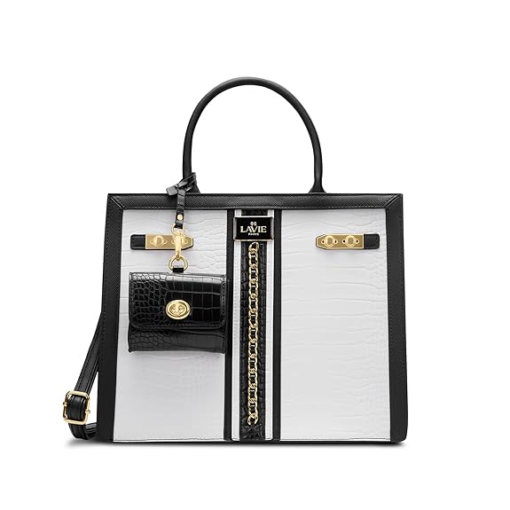 Lavie Paris Louvre Large Chain Satchel (White)