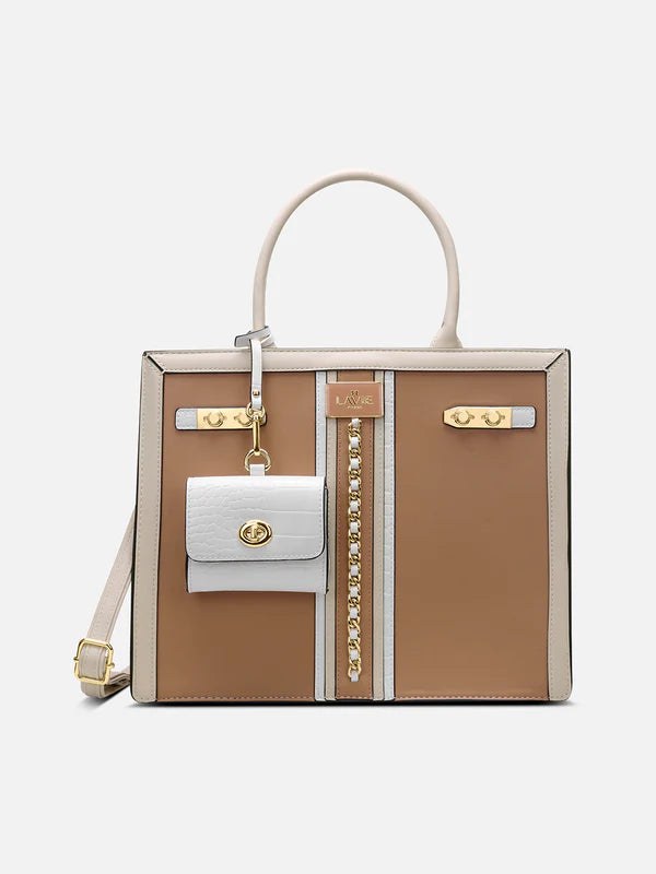 Lavie Paris Louvre Medium Satchel (Beige)