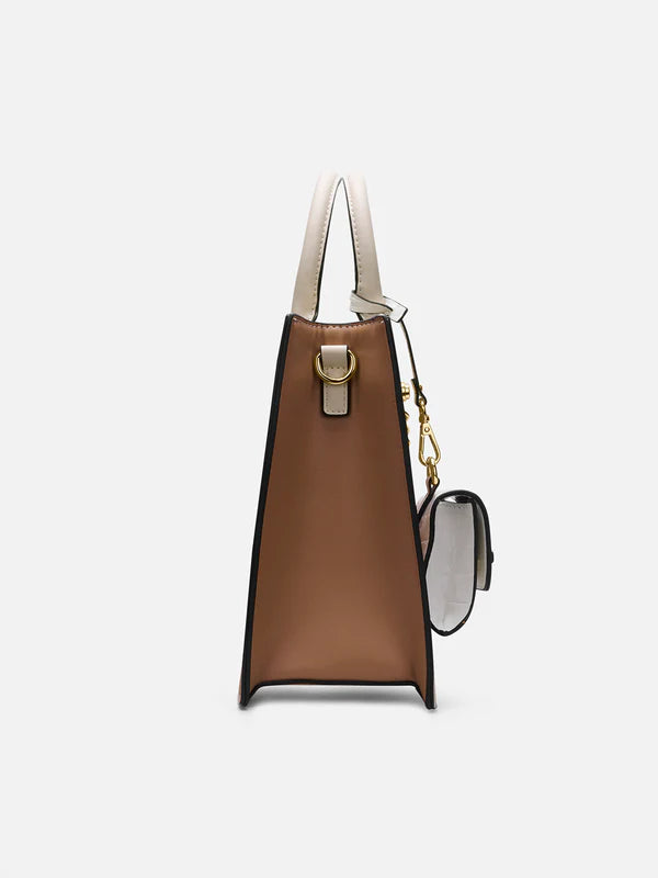 Lavie Paris Louvre Medium Satchel (Beige)