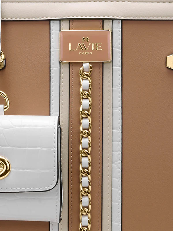 Lavie Paris Louvre Medium Satchel (Beige)