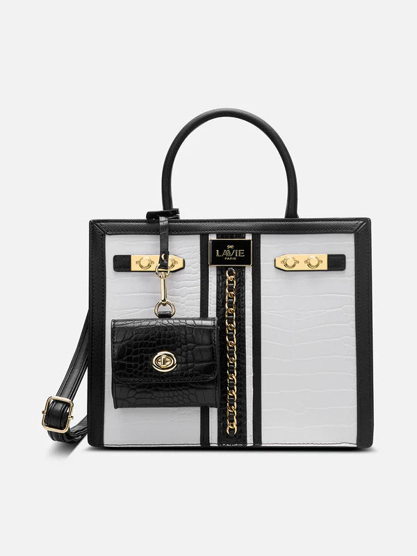 Lavie Paris Louvre Medium Satchel (White)