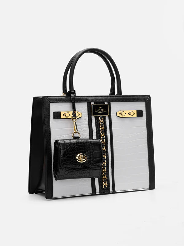 Lavie Paris Louvre Medium Satchel (White)