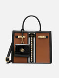 Lavie Paris Louvre Medium Satchel (Beige & Black)
