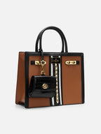 Lavie Paris Louvre Medium Satchel (Beige & Black)