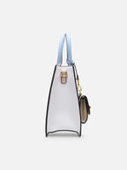 Lavie Paris Louvre Medium Satchel (White & Blue)