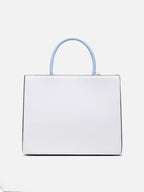 Lavie Paris Louvre Medium Satchel (White & Blue)