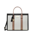 Lavie Paris Eloise Large Box Satchel (Beige & Black)