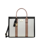 Lavie Paris Eloise Large Box Satchel (Beige & Black)