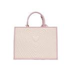 Akiki Heartley Medium Satchel (Beige)