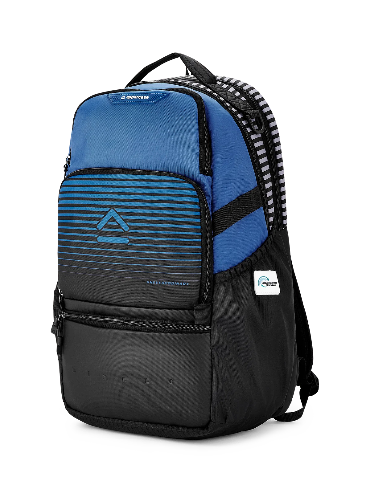 Uppercase Pixel  Plus City Flow (Blue)