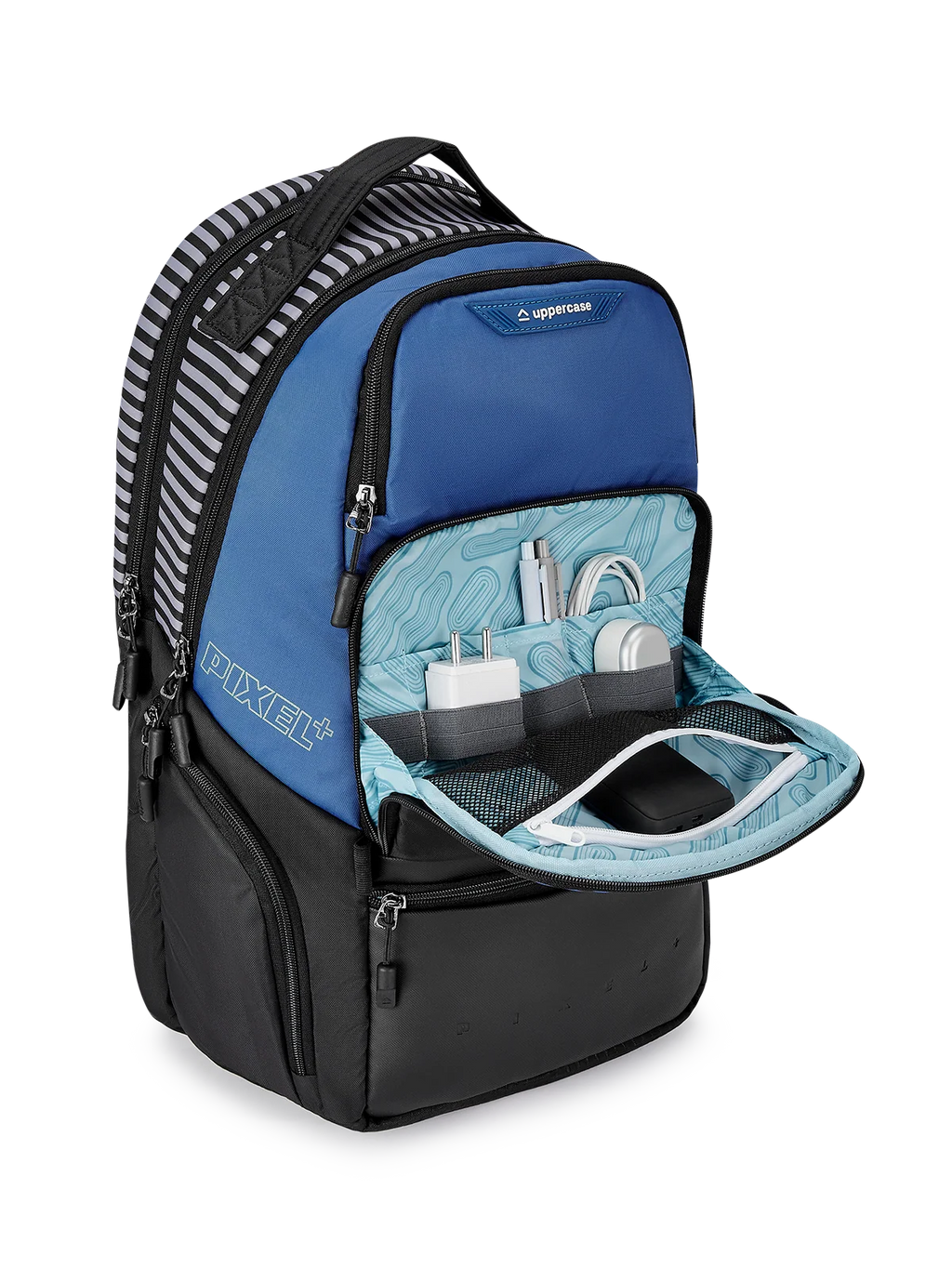 Uppercase Pixel  Plus City Flow (Blue)