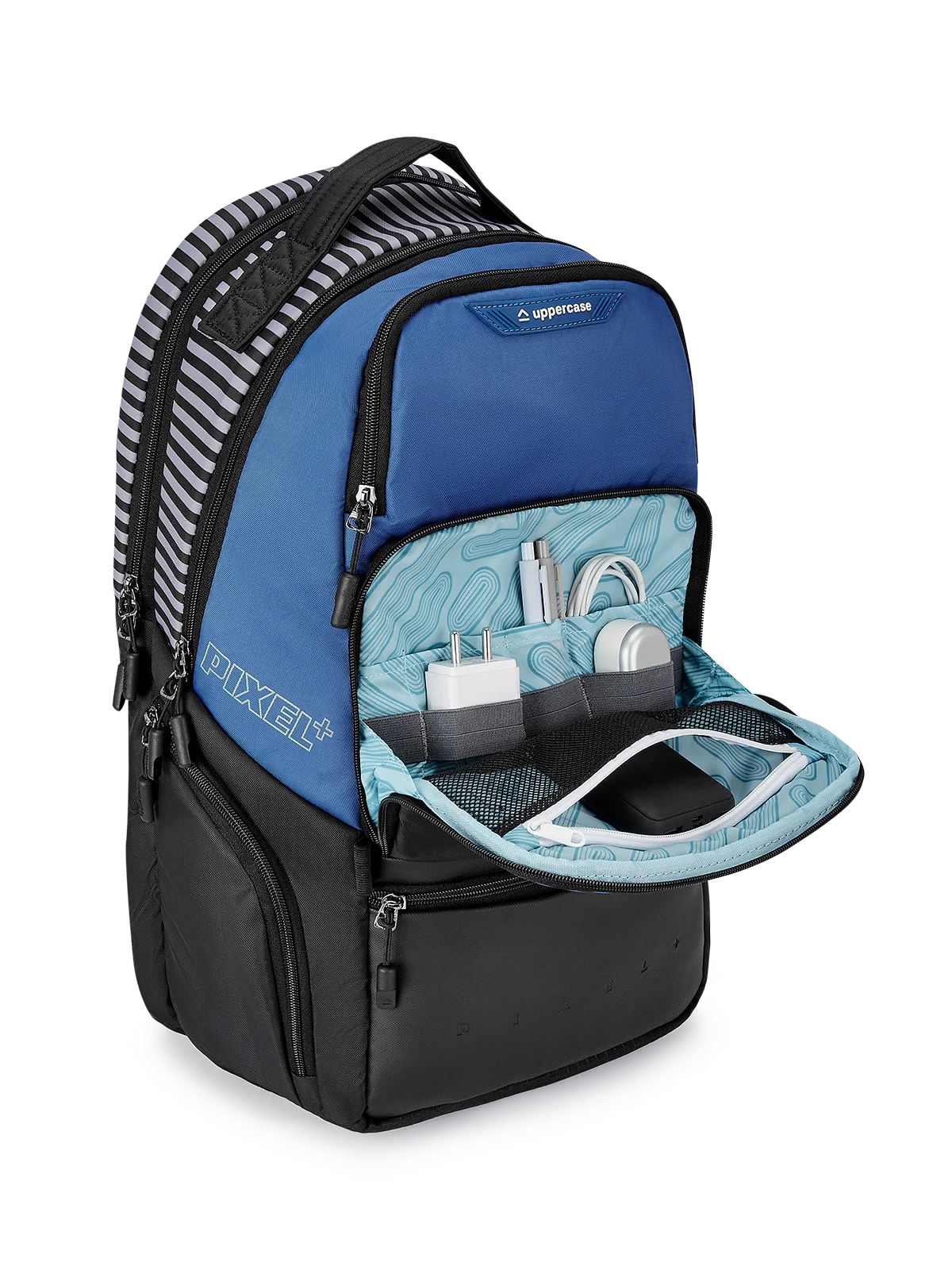 Uppercase Pixel  Plus City Flow (Blue)
