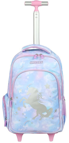 Novex Brand Unicorn Backpack with Trolly  (Multicolour)