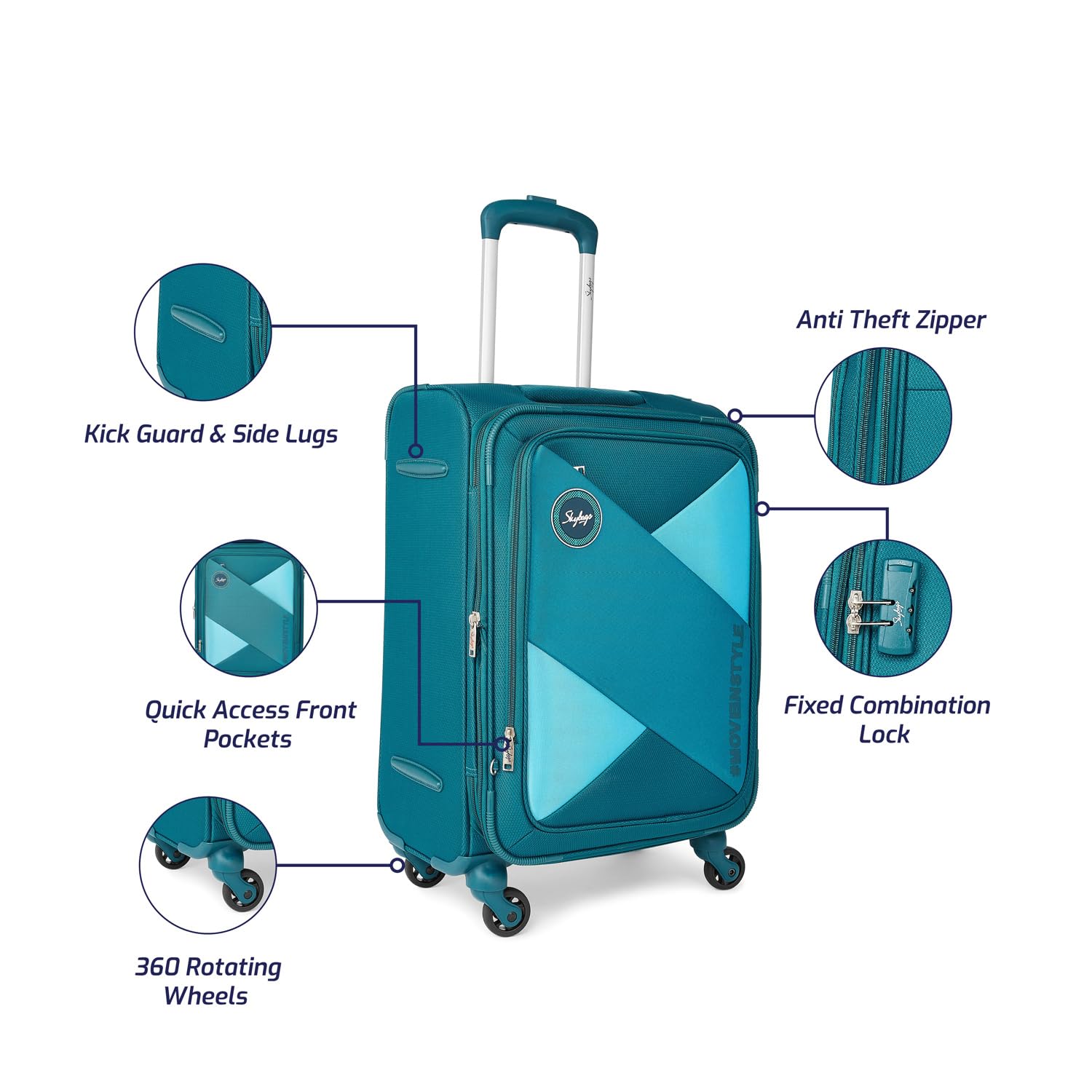Skybags Converge Plus (Teal)