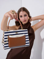 Akiki Croydon 3c 20 Satchel (Nautical & Tan)