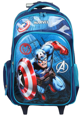 Novex Avenger Backpack with Trolly  (Blue)