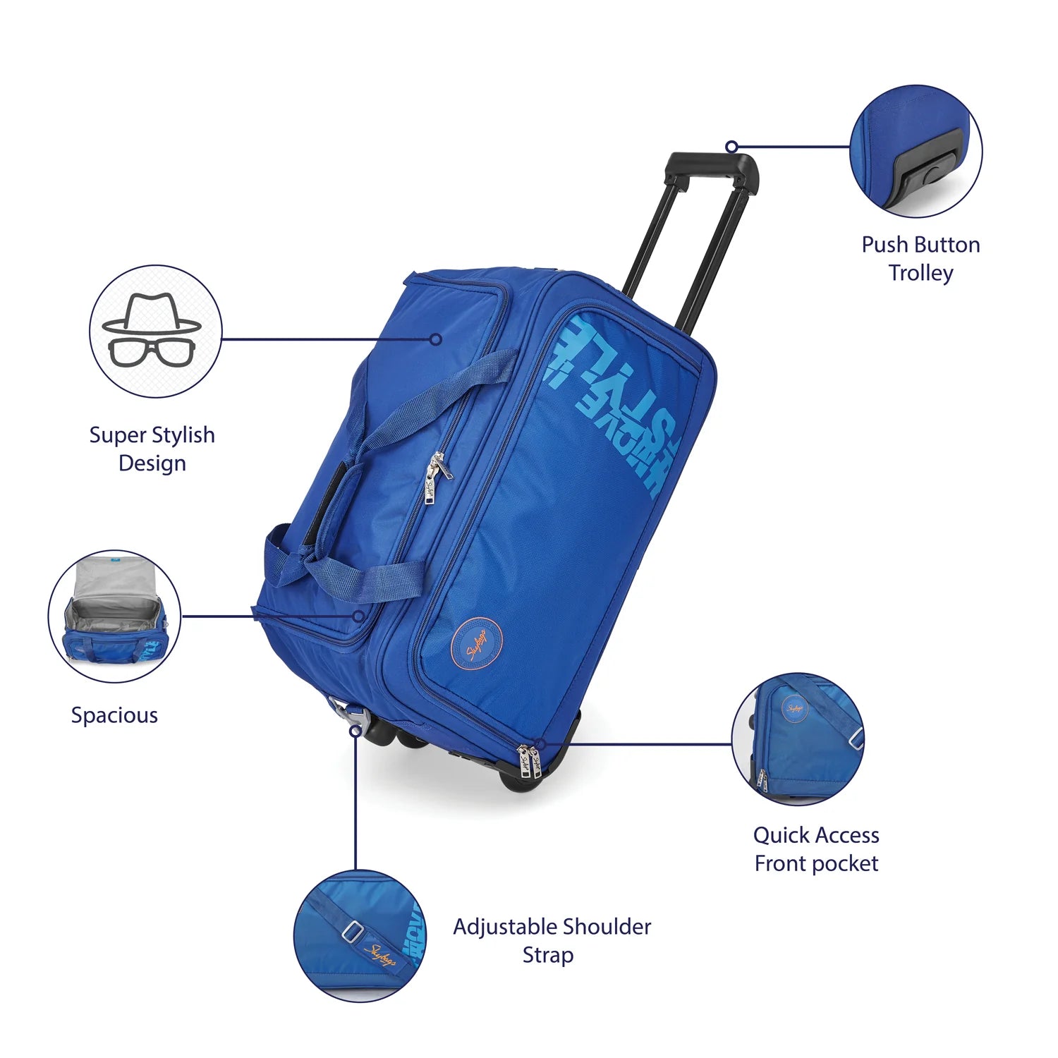 Skybags Casper (Blue)