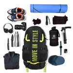 Skybags Ridge Rucksack Backpack 45L (Black)