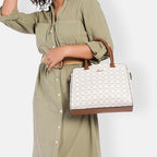 Lavie Mono Ushawu Medium Satchel (White)