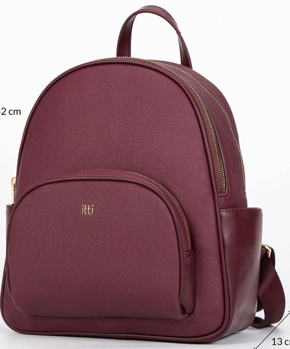 Itti Olvia Backpack (Wine Red)