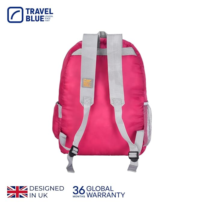 Travel Blue Lightweight Foldable Backpack (Pink)