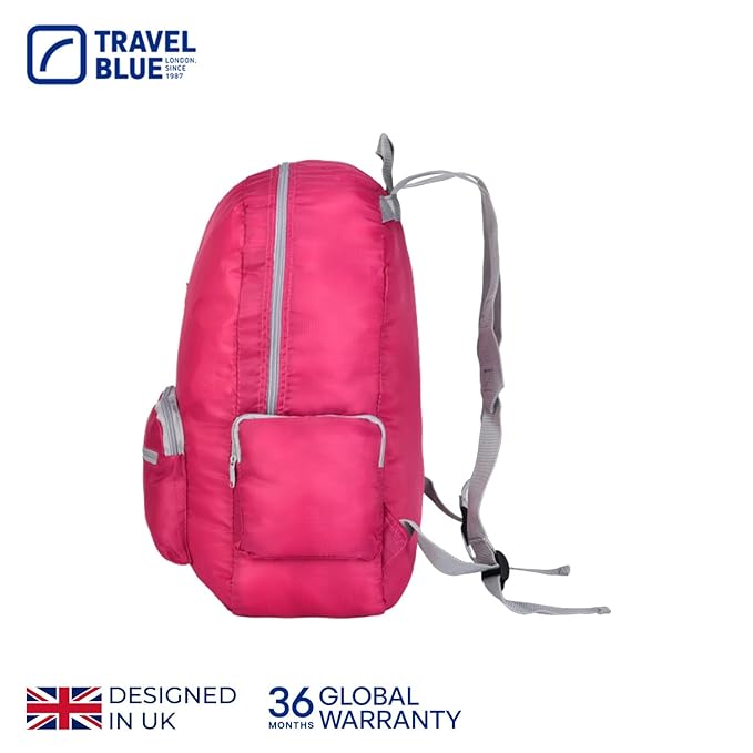 Travel Blue Lightweight Foldable Backpack (Pink)