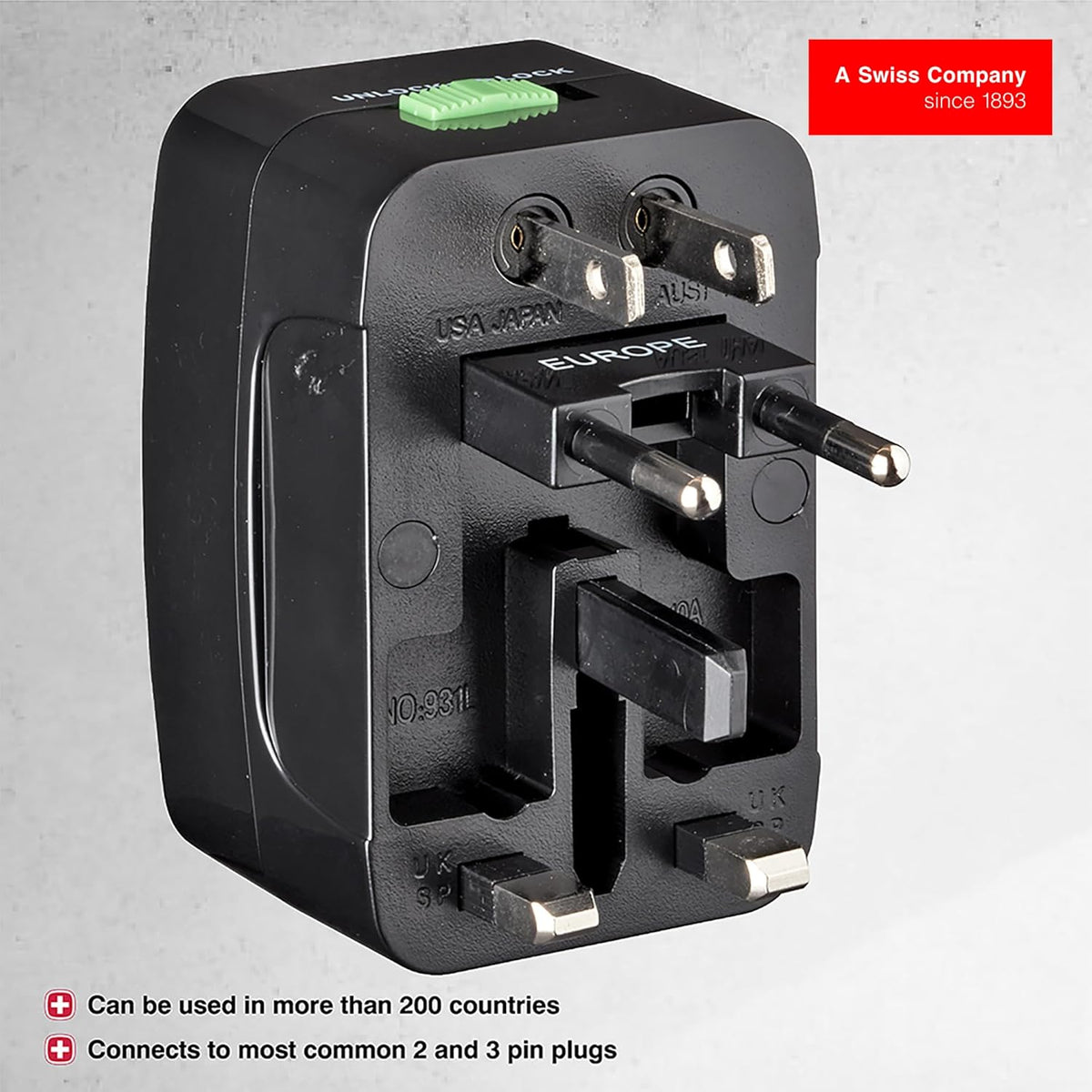 Wenger Universal Travel Adapter (Black)