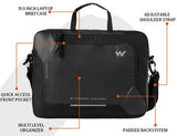 Wildcraft Laptop Briefcase 2.0 (Matte Black)