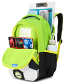 Skybags Buddy Plus 02 Football (Black+Green)