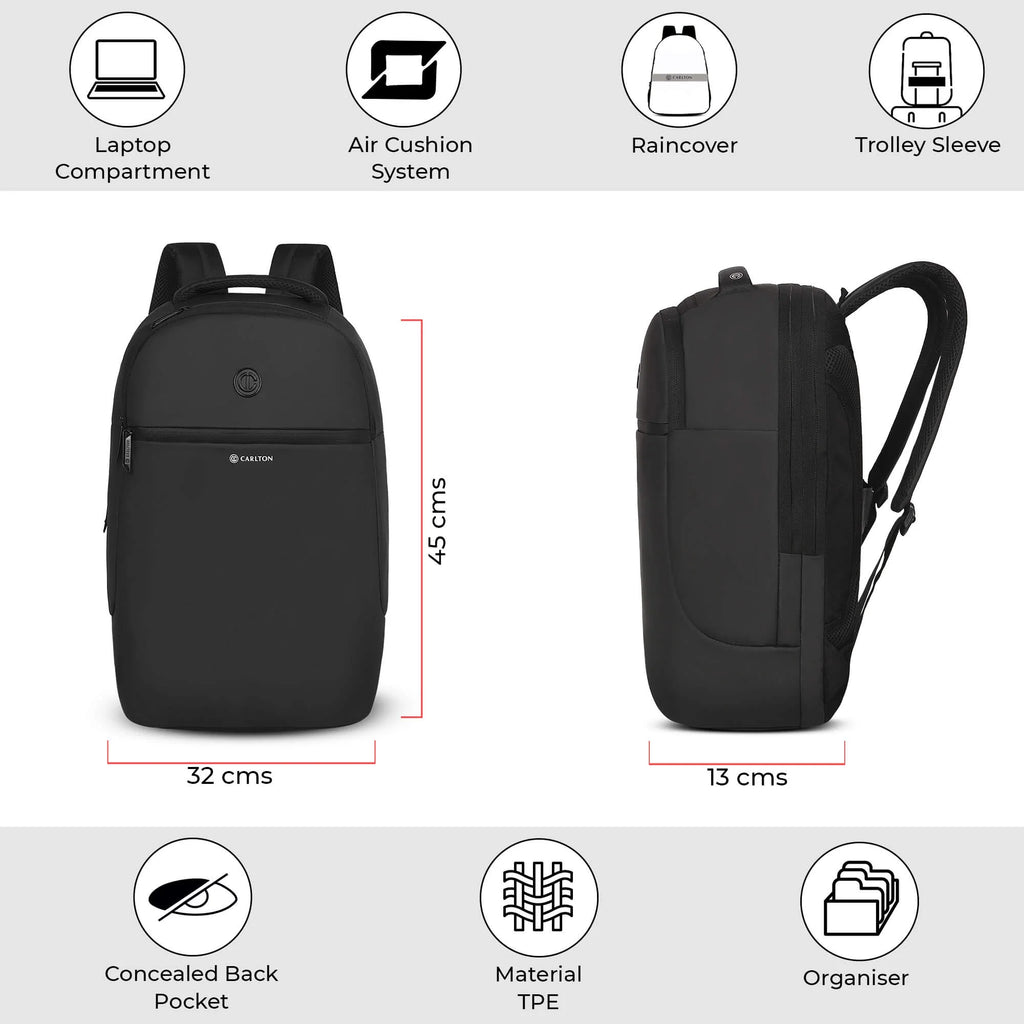 Carlton Dorset 04 LP Backpack (Black)