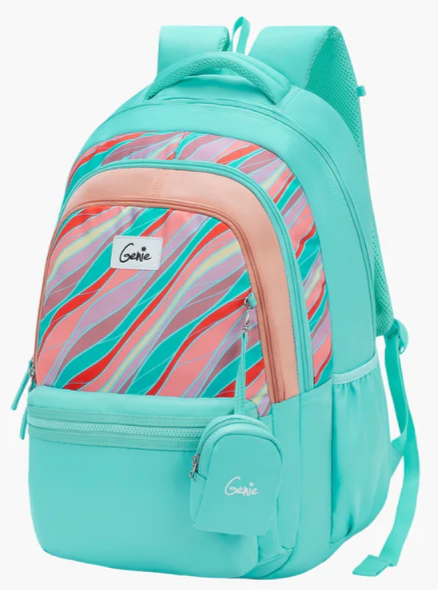 Genie School Bags Genie Nautical Plus 27L Orange Girl School Bag Jawahar Bags At