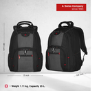Wenger Pillar Laptop Backpack (Black & Gray )